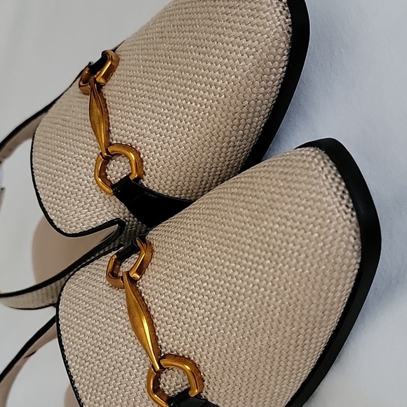 Slingback flat sandals, never worn. - Picture 5 of 6